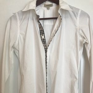 Burberry - Nova Check Accented Fitted Button Down